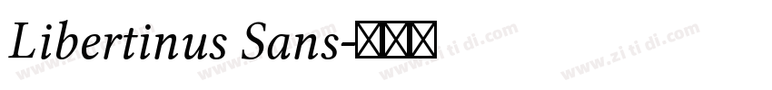 Libertinus Sans字体转换